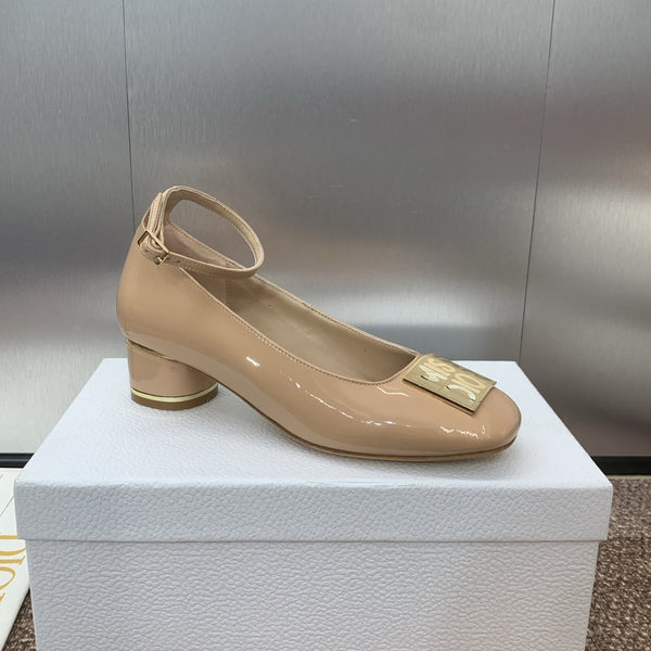 CD Miss Dior Pump 35mm Glossy Beige Cowhide
