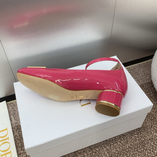 CD Miss Dior Pump 35mm Glossy Pink Cowhide