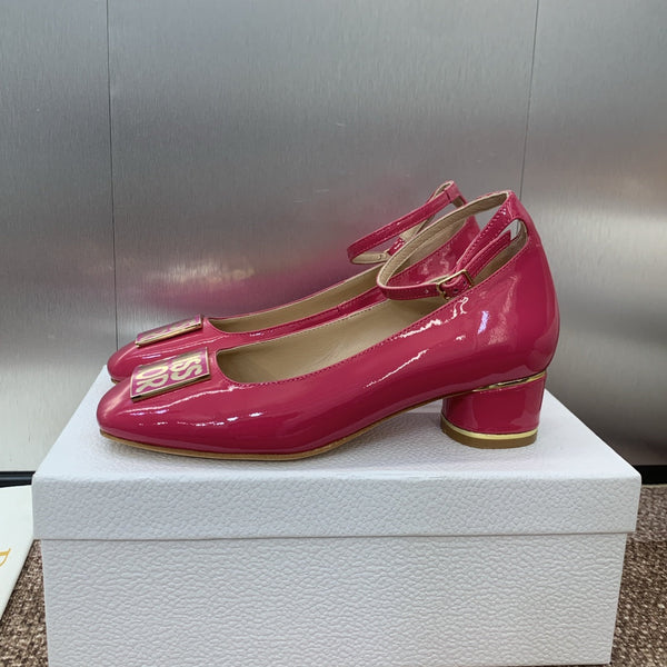 CD Miss Dior Pump 35mm Glossy Pink Cowhide