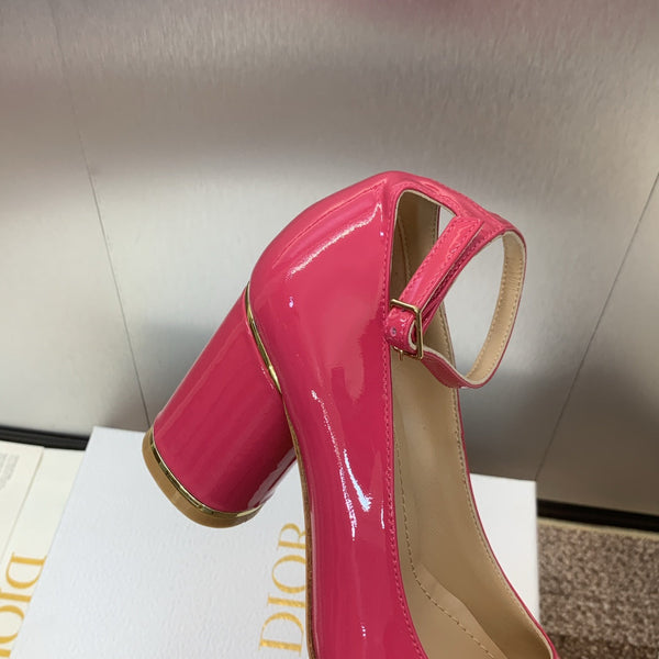 CD Miss Dior Pump 85mm Glossy Pink Cowhide