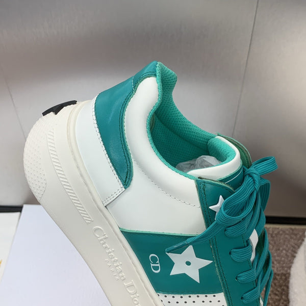 CD Star Platform Sneaker 35mm Emerald Green Calfskin