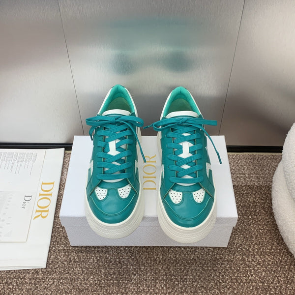 CD Star Platform Sneaker 35mm Emerald Green Calfskin