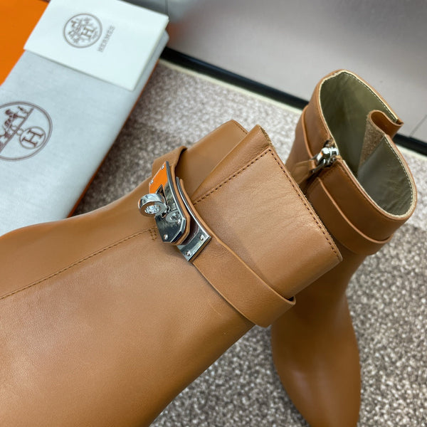 HM Saint Germain Ankle Boot 65mm In Gingerbread Calfskin  975167