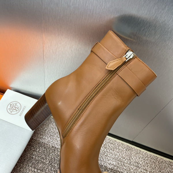 HM Saint Germain Ankle Boot 65mm In Gingerbread Calfskin  975167