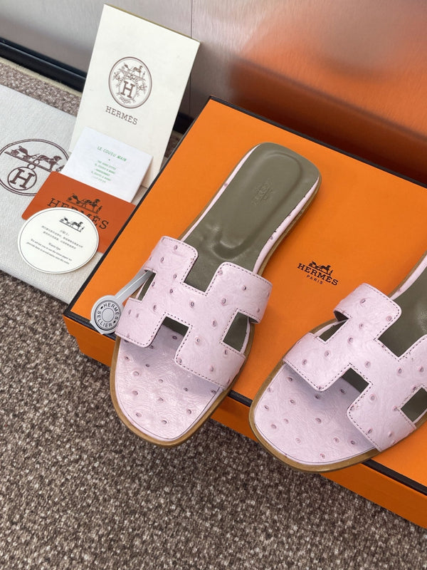 Sandali HM Oran in pelle di vacchetta rosa 320091