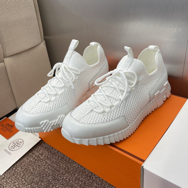 Sneaker HM 25 Lift in pelle di pecora bianca a rete 373036