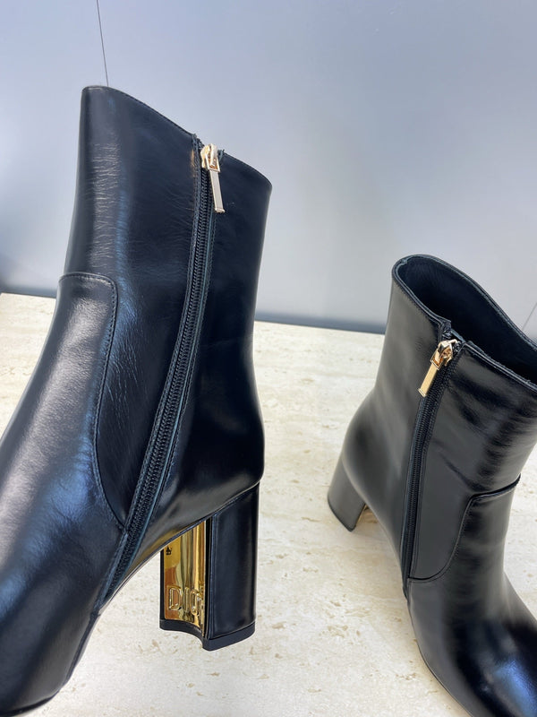 Dior 2025 Boot Black Gold Cowhide 508545