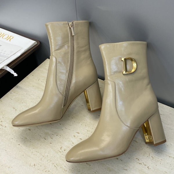 Dior 2025 Boot Beige Gold Cowhide 508546