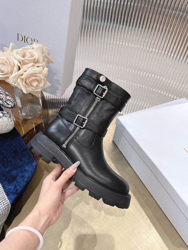 CD 25 short boots black calfskin 438778
