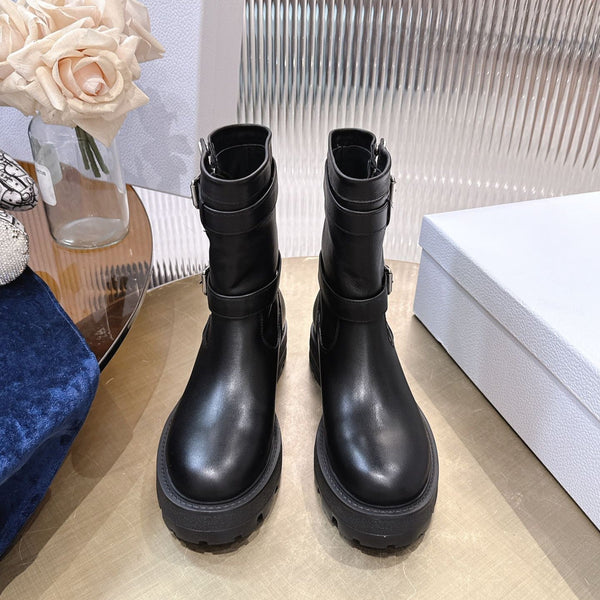 CD 25 short boots black calfskin 438778