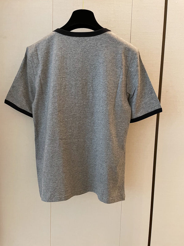 Celine "CELINE PARIS" T-shirt Gray Black Blue cotton