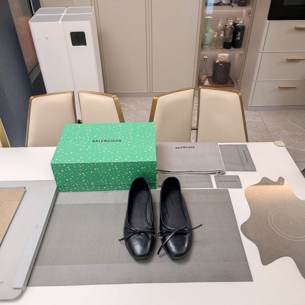 Balen 25 bow ballet flat black sheepskin 184478