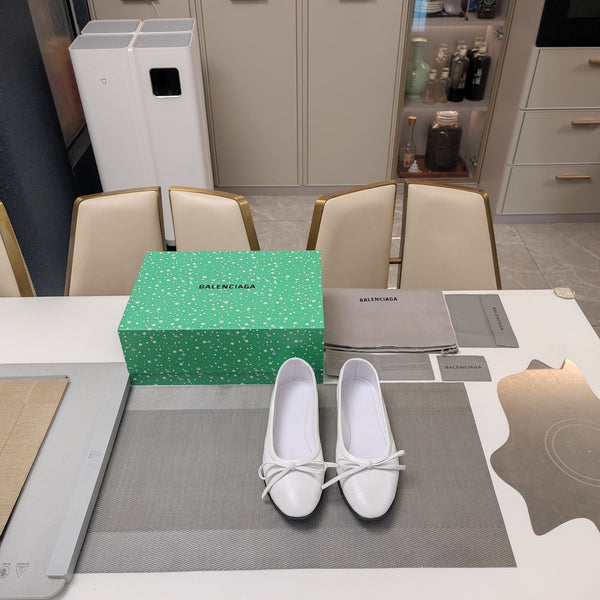 Balen 25 bow ballet flat white sheepskin 184479