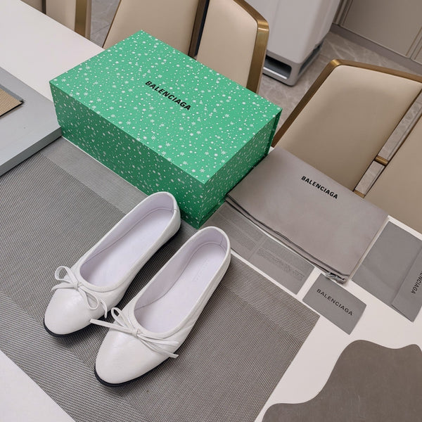 Balen 25 bow ballet flat white sheepskin 184479