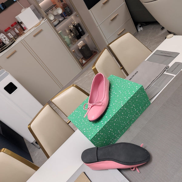 Ballerina Balen 25 con fiocco in pelle di pecora rosa 184480