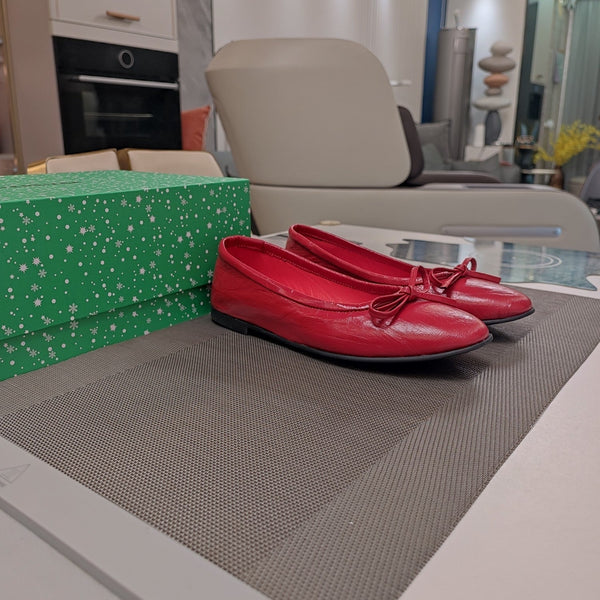 Balen 25 bow ballet flat red sheepskin 184482