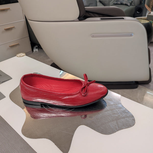 Balen 25 bow ballet flat red sheepskin 184482