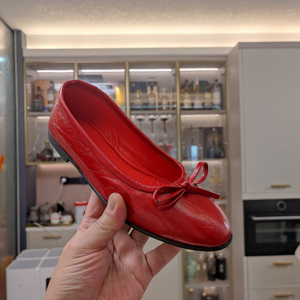 Balen 25 bow ballet flat red sheepskin 184482