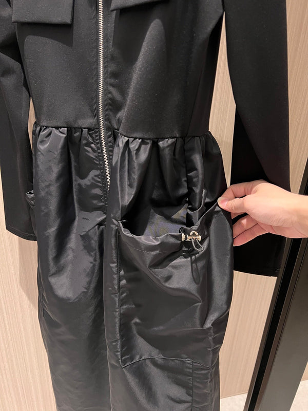 Prada Dress Black Cotton Polyester