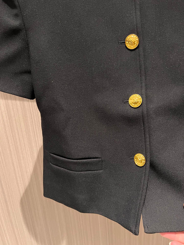 LV Short-Sleeved Jacket Youthful Black Polyester