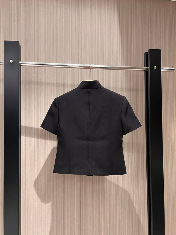 LV Short-Sleeved Jacket Youthful Black Polyester