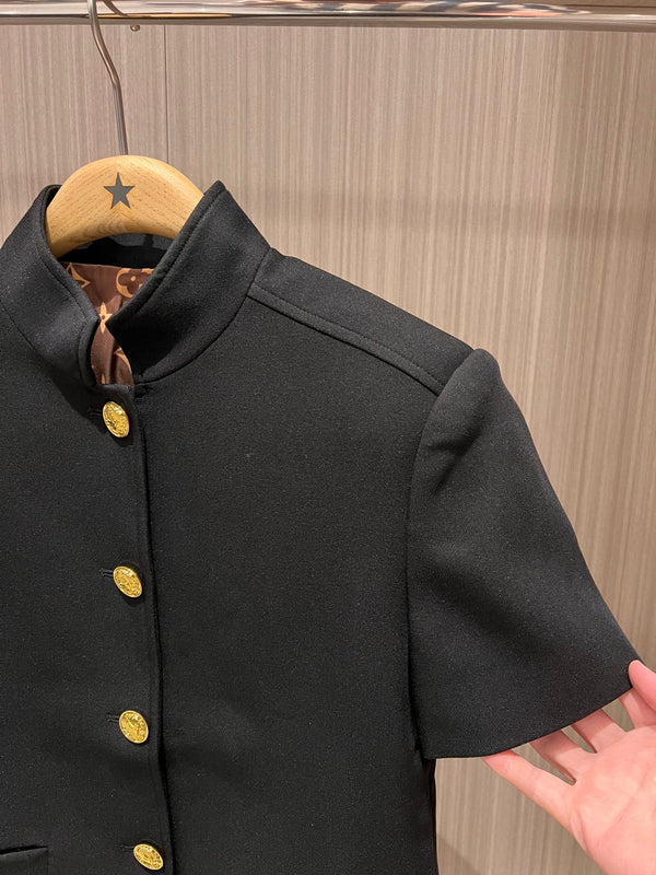 LV Short-Sleeved Jacket Youthful Black Polyester