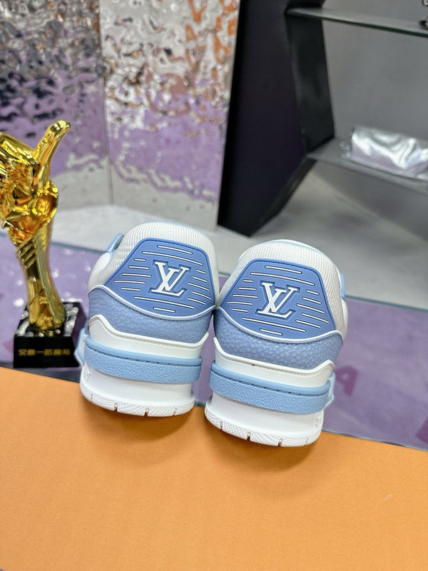 LV Trainer Sneaker Blue Cowhide