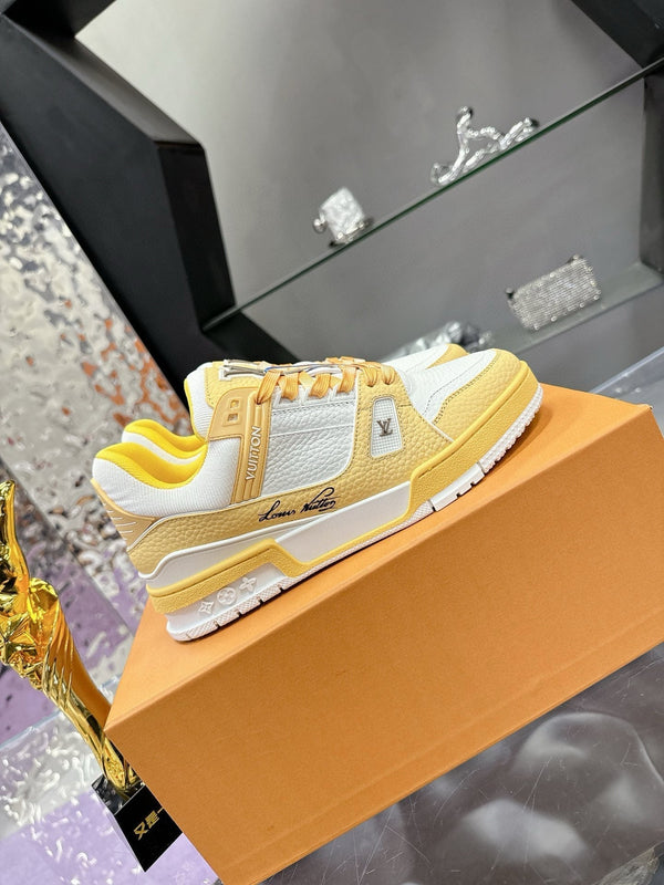 LV Trainer Sneaker Yellow Cowhide