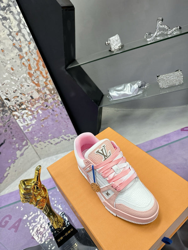 LV Trainer Sneaker Pink Cowhide