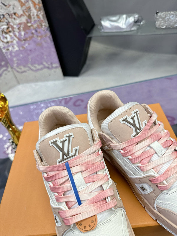 LV Trainer Sneaker Light Brown Cowhide
