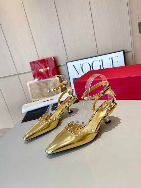 Valentino 25 Rockstud Couture 50mm Pumps Patent Leather