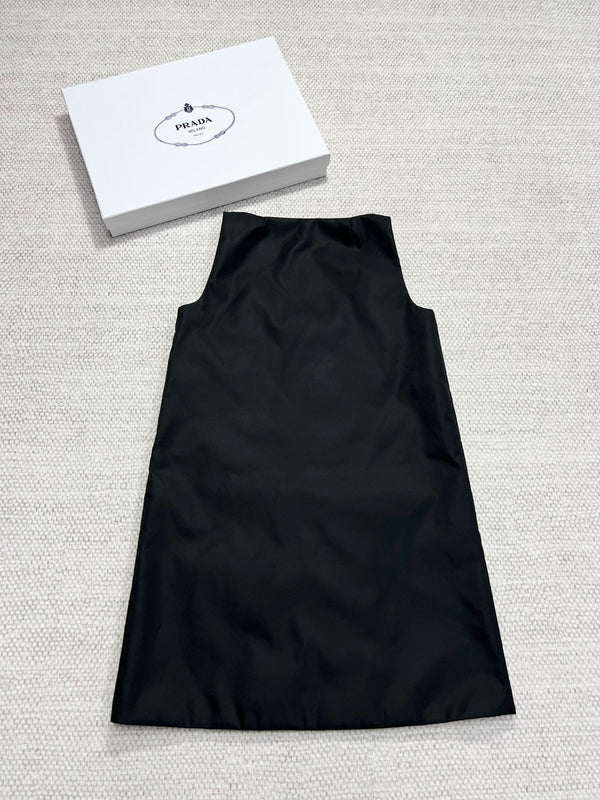 Prada Vest Dress Black Poliyamide
