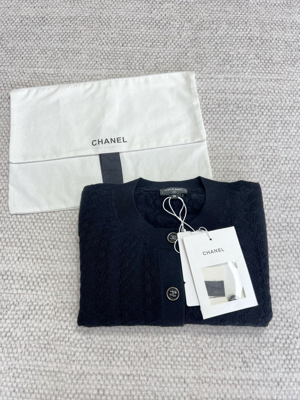 CC Cardigan Black Wool