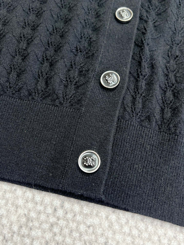 CC Cardigan Black Wool