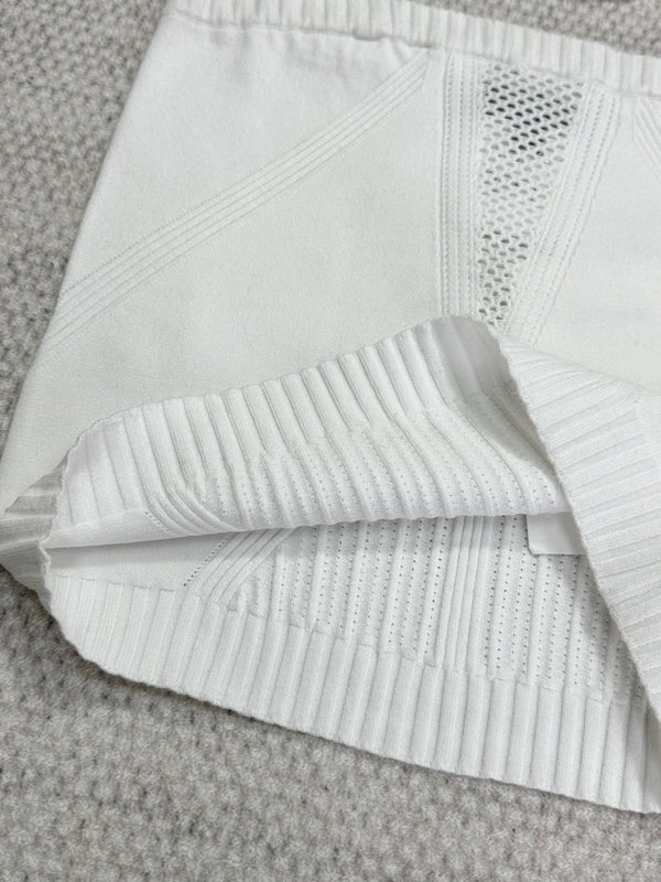 CC Sport Bra White Wool Viscose