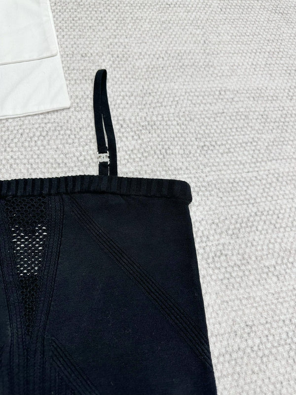 CC Sport Bra Black Wool Viscose