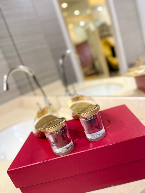 MULE ALTO 60MM IN PELLE DI MONTONE ORO E PVC TRASPARENTE