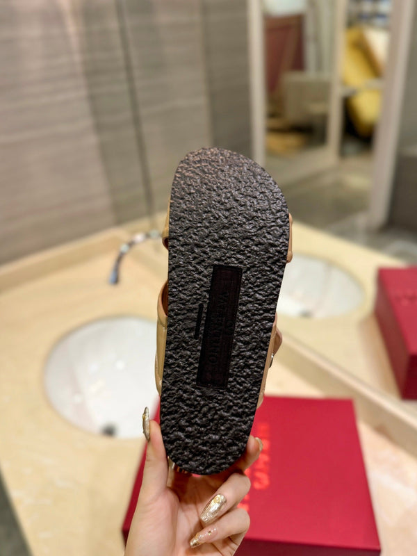 CROSSOVER - CINTURINO IN PELLE DI VITELLO MARRONE CAMMELLO