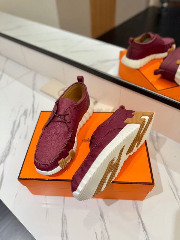 HM Increase Sneaker Red Purple Cowhide  983027