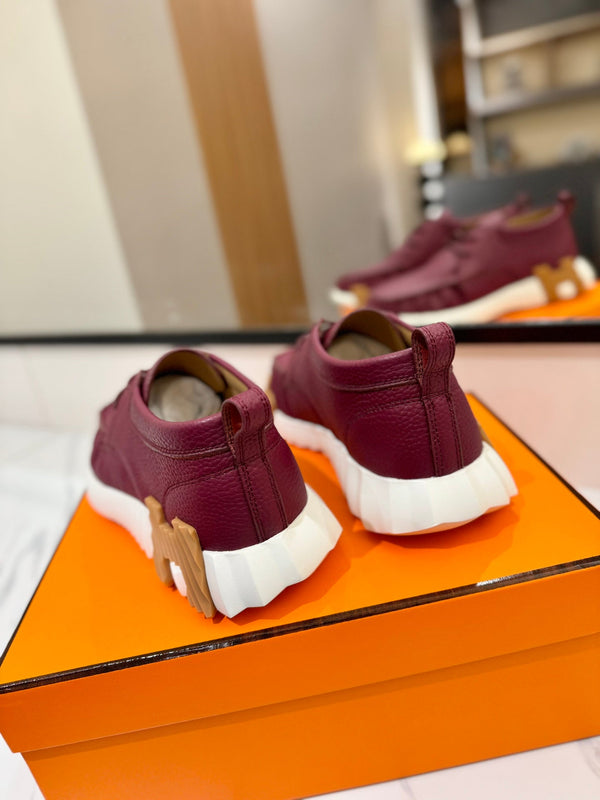 HM Increase Sneaker Red Purple Cowhide  983027