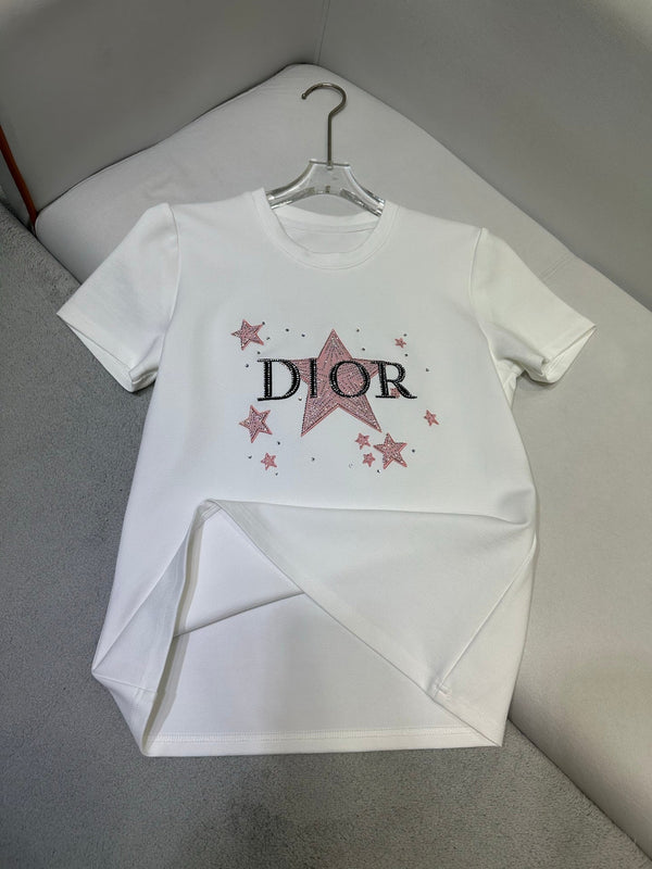 CD 25 Diamond Star Suit Black and White Cotton