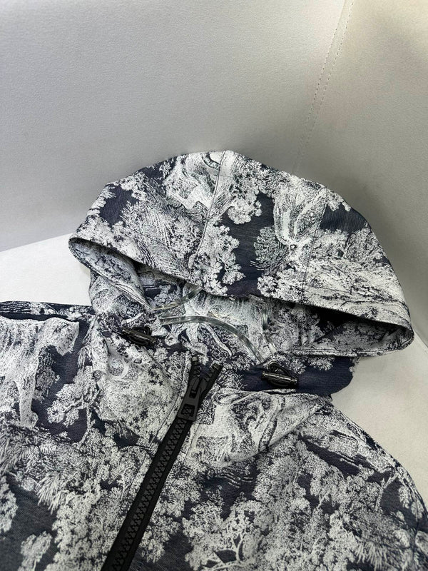 CD 25 Tiger Garden Jacket Blue Polyester