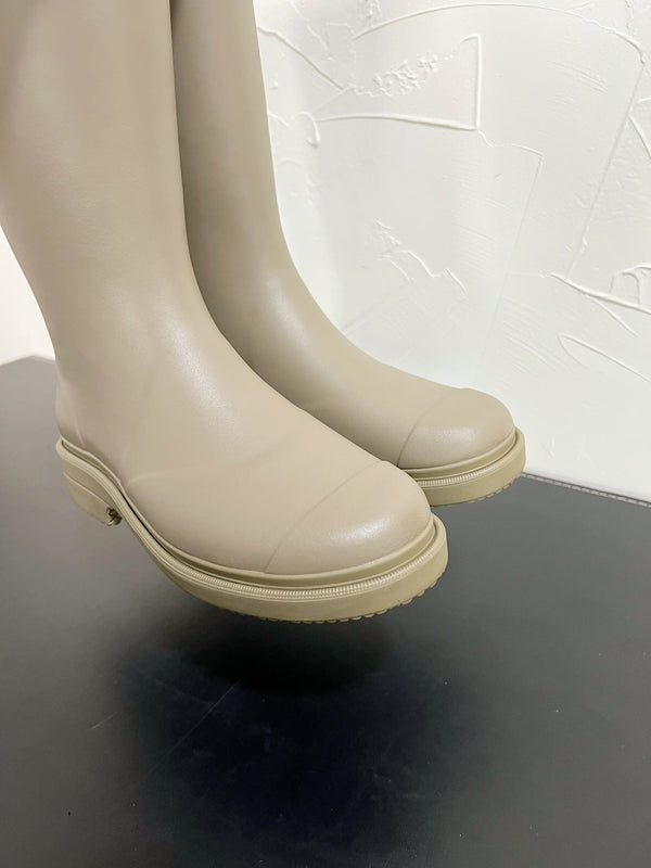 Stivali alti CC in gomma naturale verde kaki chiaro 949647