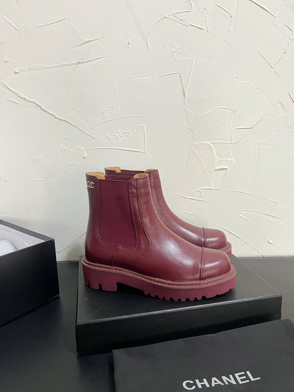 Stivaletti Chelsea CC in pelle di vacchetta bordeaux 949681