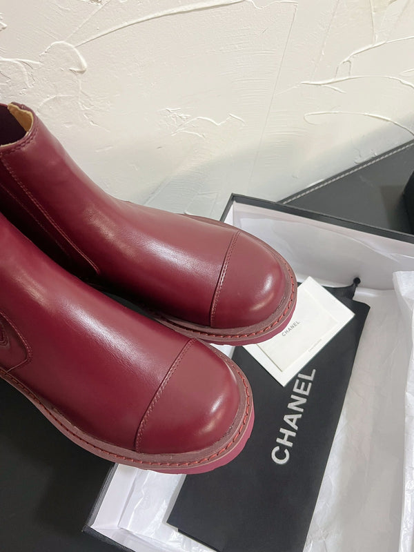 Stivaletti Chelsea CC in pelle di vacchetta bordeaux 949681