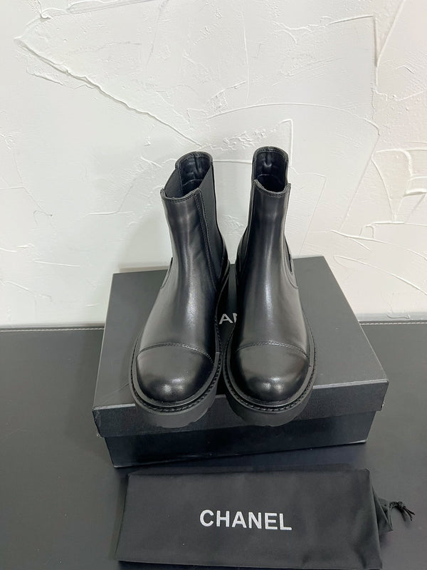 Stivaletti Chelsea CC in pelle di vacchetta nera 949682