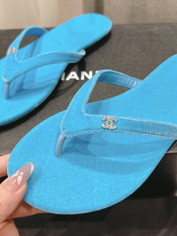 sandalo infradito cc cloud blue velvet