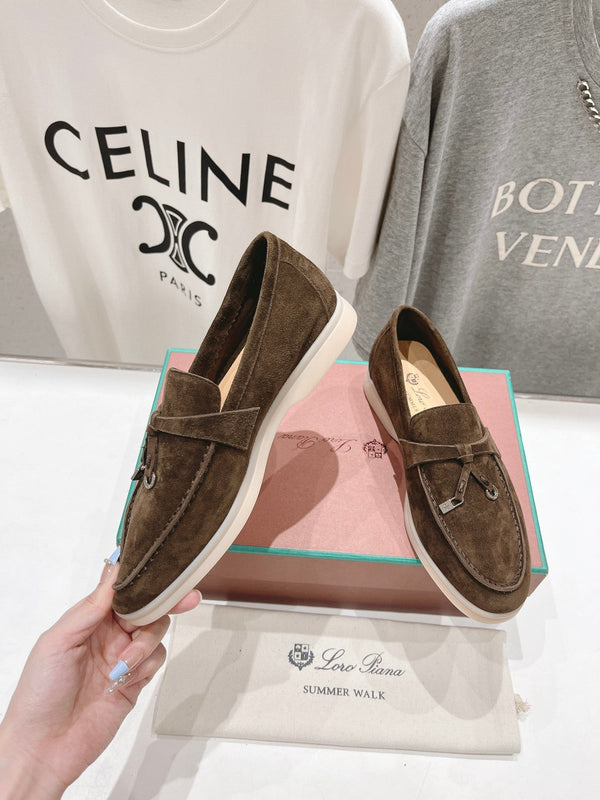 LP SUMMER CHARMS WALK LOAFERS DARK BROWN SUEDE