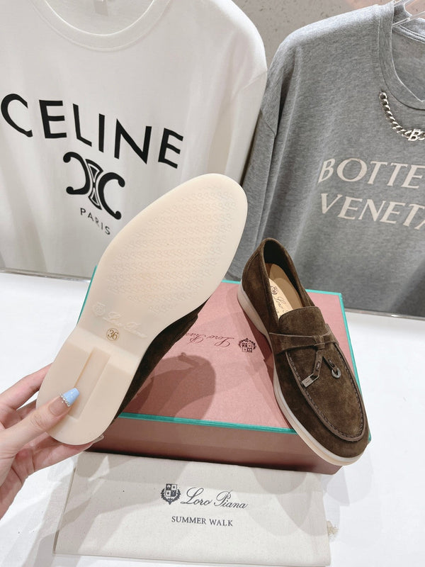 LP SUMMER CHARMS WALK LOAFERS DARK BROWN SUEDE