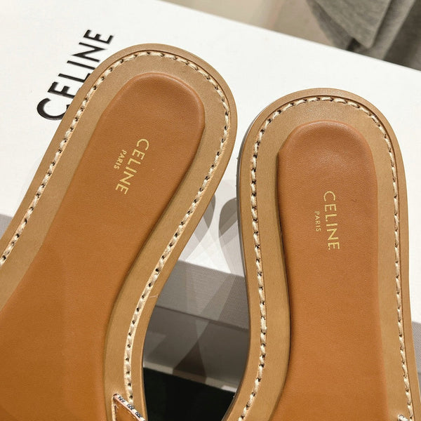 MULE LYMPIA IN TESSUTO DI LANA JACQUARD TRIOMPHE MARRONE NERO CARO